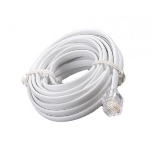 Modular Lead RJ09-RJ09 3M White ME18-011-3.0-PP
