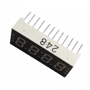 4-DIGIT 7-SEGMENT LED DISPLAY CA RED CH7.6mm 30.4x13.7mm BQ-M336RD