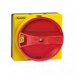 RED/YELLOW Door Interlock Rotary Handle IP65 GAX61