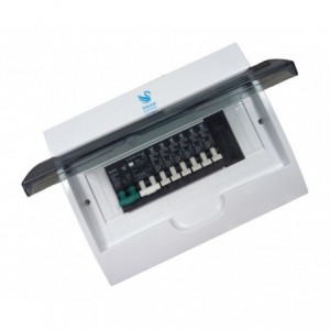 POPULATED DB BOARD 16W FLUSH SAMITE WITH 7x BREAKERS DB-SS-16W-PF ((POP) FLUSH