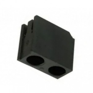 DUAL 5mm LED HOLDER R/A -PCS 190835 *DBK*