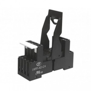 Relay Socket 14P Square Din With Screw Term Black 18FF-4Z-C4-BLACK