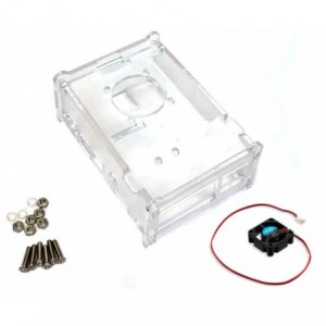 CLEAR ENCLOSURE ONLY FOR RASPBERRY PI 3B 100x50x80mm 181485