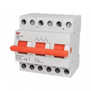 Change Over Switch D/R 3P ON-OFF-ON 32A 400V LWSF-1...