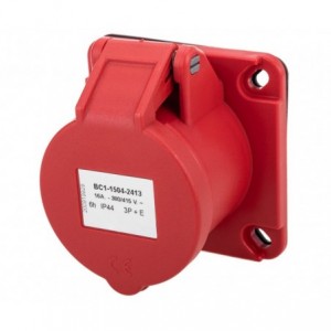 Socket Panel Straight 16A 3P + E 380V IP44 4W BC1-1504-2413