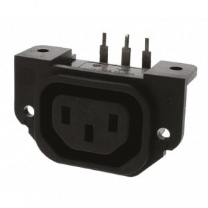 C13 R/A Iec Socket Connector 10A 250V PX0675/PC