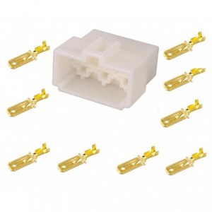 9P Automotive Inline Connector Male Terminal DJ7041-6.3-9B