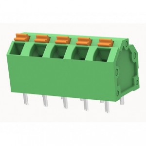 PCB SPRING TERMINAL BLOCK 5W PITCH5.08mm GREEN DG246-5.08-05P-14-00Z(H)