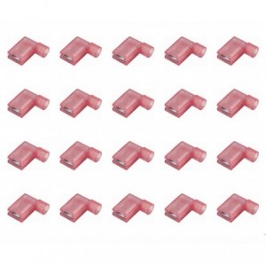 TERMINAL FULL-INS FLAG RD 6.35mm SOCKET - 500/BAG FLDNY 1.25-250