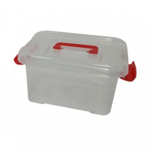 CLEAR BIN &amp; LID 155x112x100mm 180565