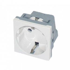 Schuko Mains Socket Snapfit Panel Mount SPL-01SR