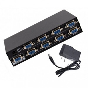 VGA SPLITTER 8 PORT 250MHz SUPPLIED WITH A USA TYPE PSU C-2508