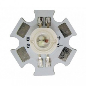 RGB LED 1W SMD ON STAR BOARD 100lm 140D ST-H1HL1P-RGB