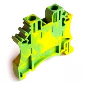EARTHING TERMINAL BLOCK D/R GR/YL P6.1mm DC4-PE-01P-1C-00A(H)