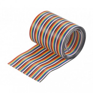 FLAT RIBBON CABLE COLOUR 40W P1.27MM - 61m/ROLL AWG28-40C-61M