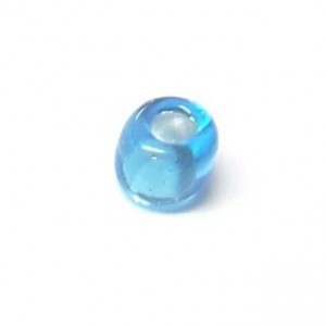 BLUE GLASS SPACER 4mm ID1.3mm - DEBULK 160030-BLUE-1