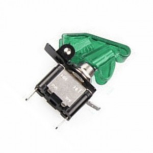 Toggle Switch With Green Safety Protector MY-T101-GR