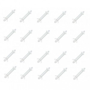 SPACER 2xCLIP FIT NYLON H19mm D14mm D24.8mm - 500/BAG G212-419