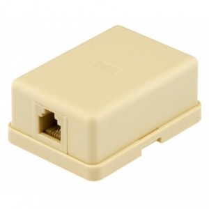 Socket W/M TEL/NET RJ12/RJ11 Sml X98353B