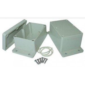 IP65 ABS ENCLOSURE 120x80x64mm CREAM 11-18 (F14) (L/GREY)