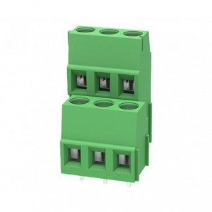 Terminal 6W 5.00 Double Deck 18A 250V - Right Stack DG500A-5.0-06P-14-1000A(H)