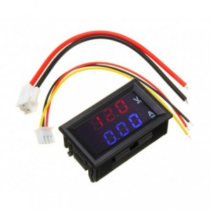 Panel Mount Digital Display 100V/10A Meter W/LEADS DSN-VC288