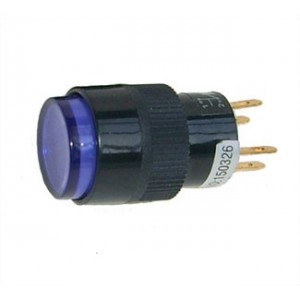 PUSH BUTTON SWITCH LATCH 15mm IL 24V 3A PURPLE B1856C-BL