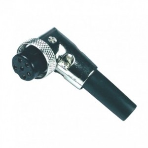 M16 Microphone Socket R/A 5-PIN M590300D