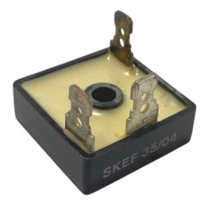 Dual Positive Diode Bridge Rectifier Sqr 400V 35A Alu SKEF35/04