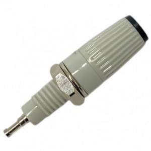 SOCKET BANANA 4mm GREY/BK 43mm K210-BK