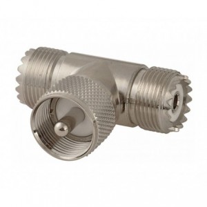 ADAPTER UHF-PLUG TO 2x UHF-SOCKET T-JUNCTION M5517