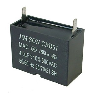 CAPACITOR C/FAN MOTOR 3.3uF 250VAC PUSH-ON MAC3.3UF250VAC
