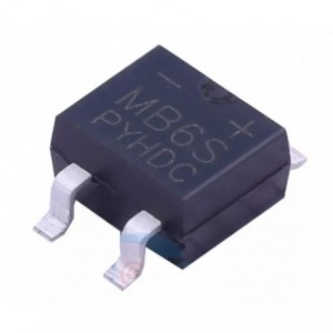 Diode Bridge Rectifier Smd SOIC6 600V 0A5 B6S