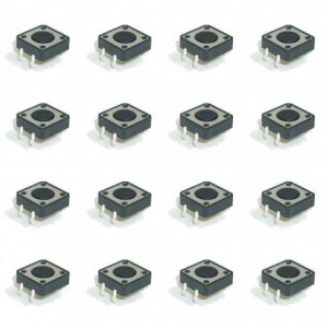 TACTILE SWITCH DIL 12x12x4.3mm - 500P/BAG KFC-012-4.3