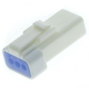 CONNECTOR HOUSING SOCKET 3W IP67 2mm 3A 03R-JWPF-VSLE-S