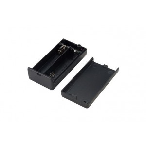 HOLDER FOR 2xAA BATTERIES WITH SWITCH SBH-321-3AS