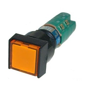 P/BUTT ILL-ORA MOM 2xNO/NC 220 B1853BB-ORANGE SQUAR