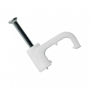 FLAT NAIL IN SADDLE 5mm WHITE - DEBULK CC-F5 WHITE