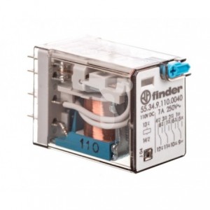 Relay Qpdt 7A 110VDC Rect 14PLU 55.34.9.110.0040
