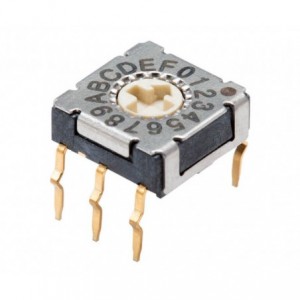 Rotary Dip Selector Switch 10W C/CODE Flat ERD610CS Bcd Comp Pk