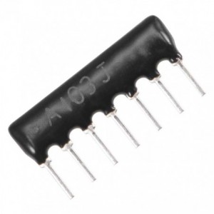Resistor Network Sil 07-PIN 6-RES 10K HRA-A07-103-G