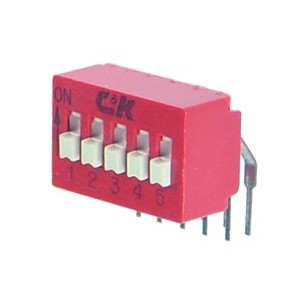 Dip Switch R/A 02-POLE BD02AV BD02-AV