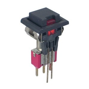 Square Push Button Switch Spdt W/LED Pcb 8168J86CQE-0223