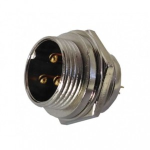 M16 3W P/M-MIC-PLUG 5A 125V Aviation Connector Gold Pins M5902BX