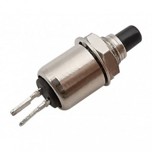 Push Button Switch MINI N.o. Spst Black PIP- Solder M5 DS-402 Black