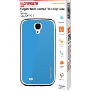 Promate  6959144000862  Karizmo-S4 Elegant Flexi-Grip Case for Samsung Galaxy S4 - Blue 