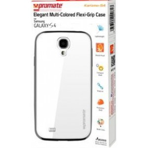 Promate  6959144000855   Karizmo-S4 Elegant Flexi-Grip Case for Samsung Galaxy S4  -White 