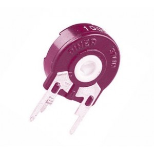 Preset Potentiometer 10MM S-ADJ Scr Red 220K Cermet PTC10LH01-224A