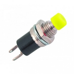 Push Button Switch N.o. Spst 1A Yellow Solder M7 PBS-105-YELLOW