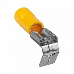 TERMINAL PRE-INSULATED MAL+FEM YELLOW 6.35mm STACKABLE SG57673YL